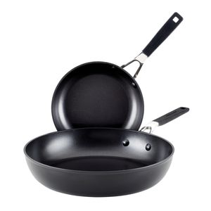 Set sartenes 21cm y 31cm. Anodizado duro antiadherente, Negro Onyx KitchenAid.