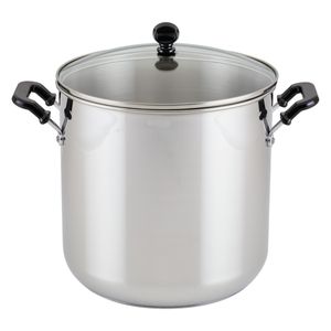Olla 21cm acero inoxidable con tapa de vidrio templado, Classic Farberware.