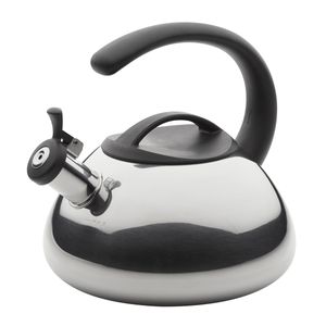 Tetera con silbido, 2.1L,  cuerpo en acero inoxidable, placa de inducción.  Farberware.