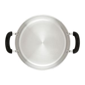 Olla 24cm, acero inoxidable con tapa de vidrio templado. Farberware