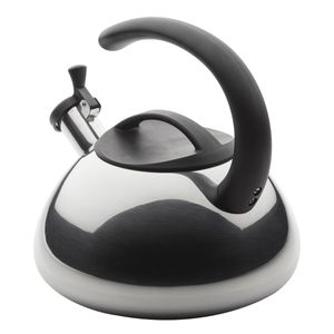 Tetera con silbido, 2.1L,  cuerpo en acero inoxidable, placa de inducción.  Farberware.