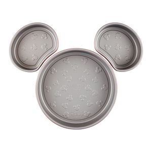 Molde para hornear carita de Mickey. Acero con antiadherente. Farberware rojo