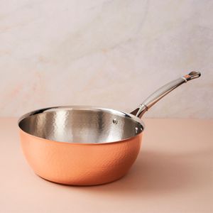 Sartén del Chef, 3.8L / 24CM en Cobre, interior Acero Inox. Línea Ruffoni Symphonia Cupra