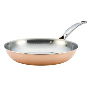 Sartén 25CM en Cobre, interior Acero Inox. Línea Ruffoni Symphonia Cupra .
