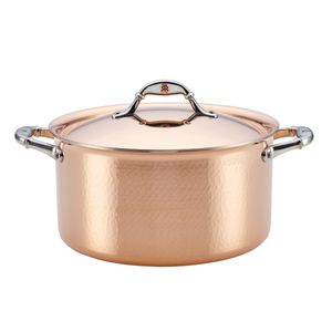 Olla con tapa 7.5L / 25CM en Cobre interior Acero Inox. Línea Ruffoni Symphonia Cupra.