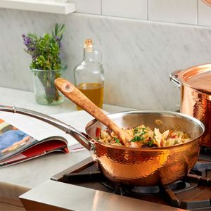 Sartén del Chef, 3.8L / 24CM en Cobre, interior Acero Inox. Línea Ruffoni Symphonia Cupra
